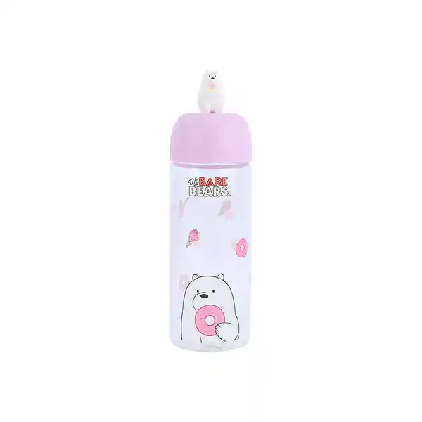 Botilito de Vidrio Osos Escandaloso Oso Polar Rosa 5.0 Miniso