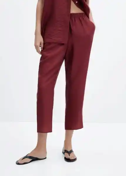 Pantalón Audrey-W Caldero Talla S Mujer Mango