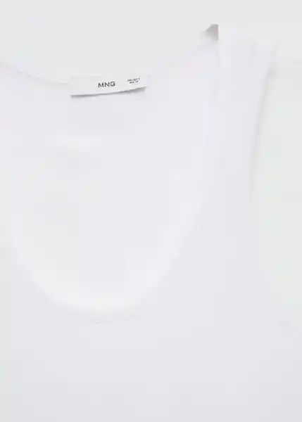 Top Bobar Blanco Talla S Mujer Mango