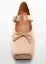 Zapatos Ballet1 Nude Talla 36 Mujer Mango