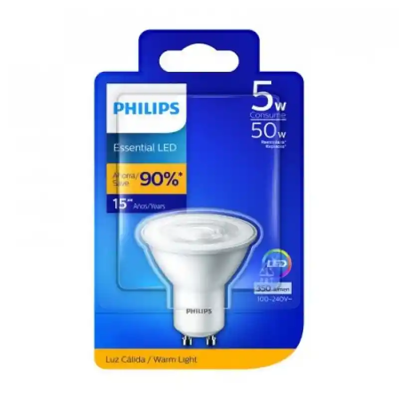 Philips Bombillo Dicroico Luz Cálida