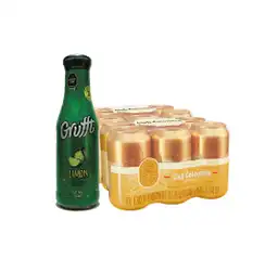 Mezclador Grufft Limón 360 mL + 12 Pack Club Dorada 330 mL