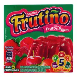 Frutiño Gelatina en Polvo Sabor Frutos Rojos