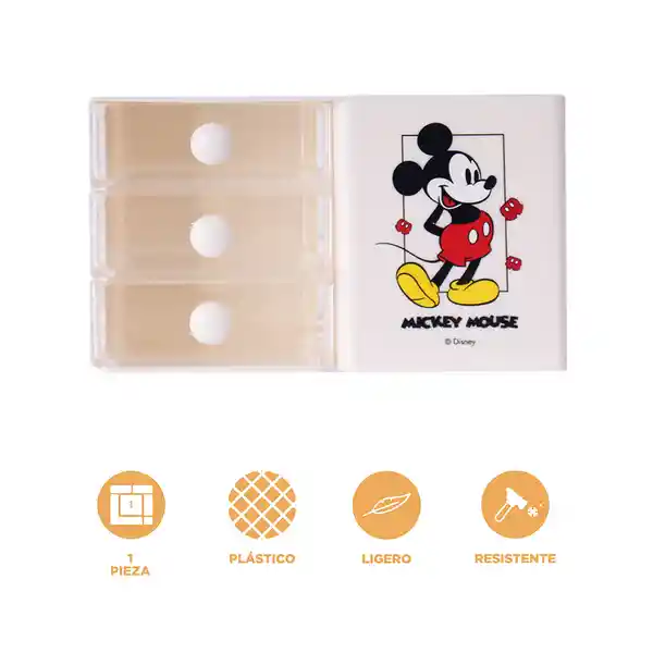 Organizador Plástico Tres Capas Disney Mickey Mouse Miniso
