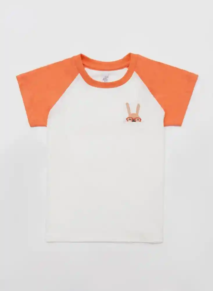 Camiseta Manga Corta 4t - Naranja
