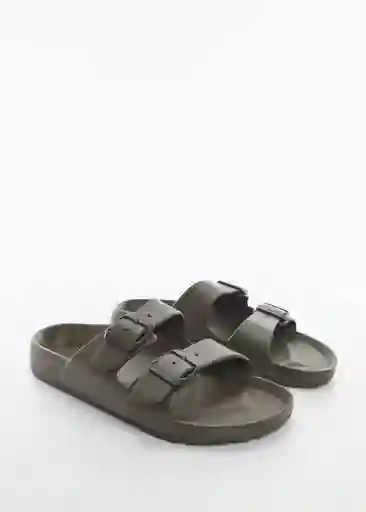 Chanclas Biorub Khaki Talla 43 Hombre Mango