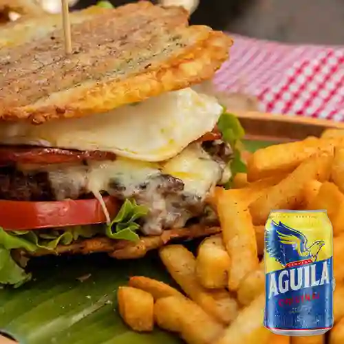 Combo la Ibanasca + Cerveza Aguila Original Lta 330ml