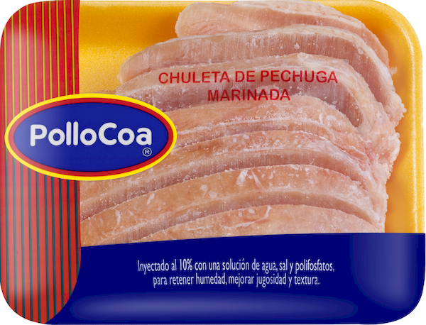 Pollocoa Chuleta De Pechuga Marinada x kg