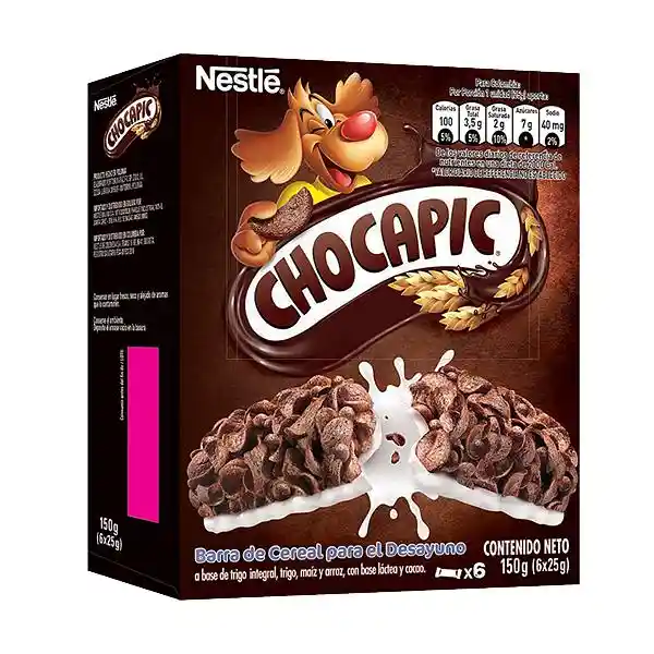Chocapic Barra de Cereal Integral con Leche y Cacao 