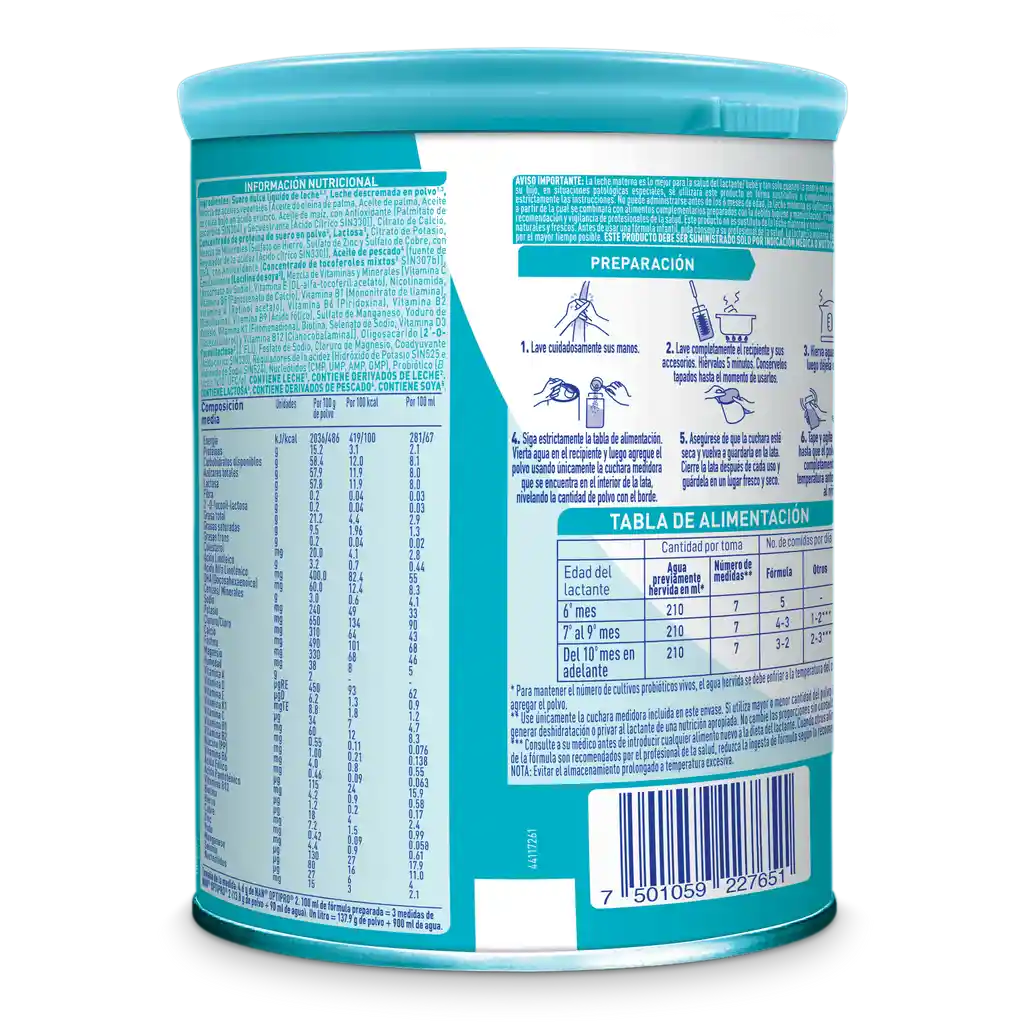 Fórmula infantil NAN OPTIPRO 2 x 900g