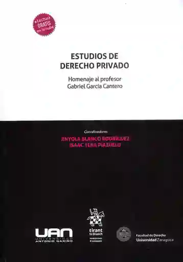 Estudios de Derecho Privado