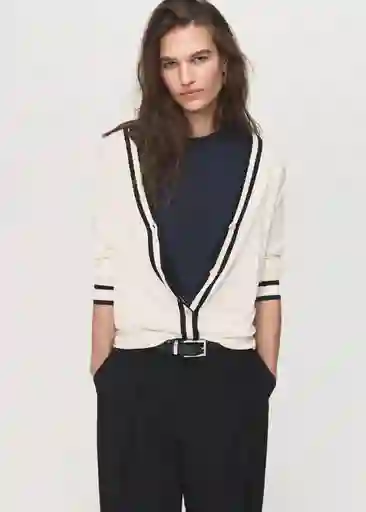 Cárdigan Lucco Crudo Talla S Mujer Mango