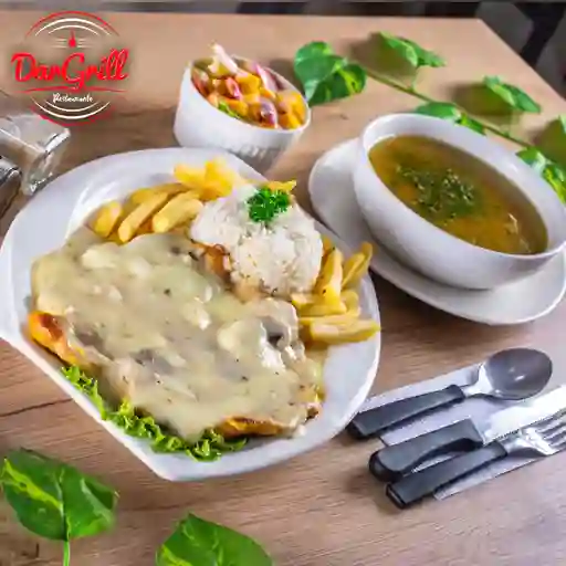 Pechuga con Champiñón