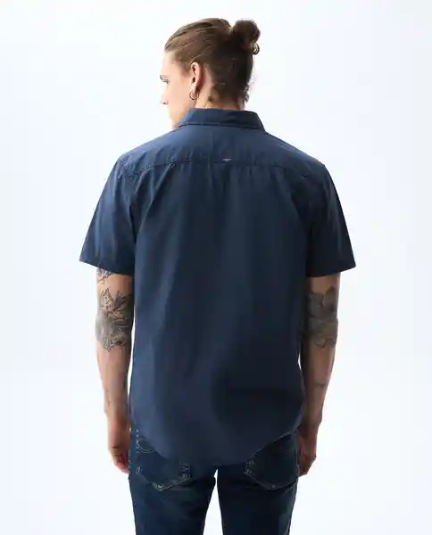 Camisa Hombre Azul Talla M 811G005_AZU194024 Americanino