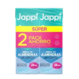  Jappi Pack Bebida de Almendras Sin Azúcar