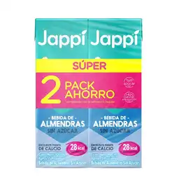  Jappi Pack Bebida de Almendras Sin Azúcar