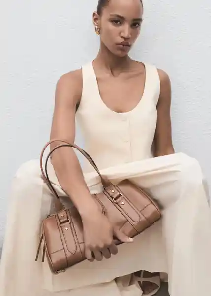 Chaleco Iguana Vainilla Talla M Mujer Mango