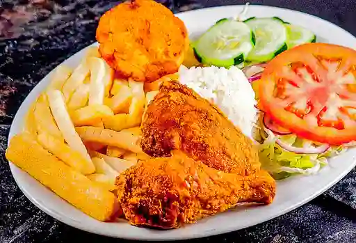 Bandeja Pollo Broaster