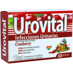 Urovital en Cápsulas Sabor Cranberry