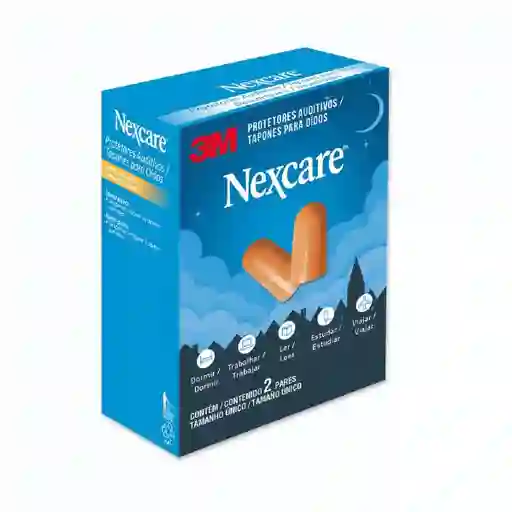 Tapones Para Oidos Nexcare de Espuma X 2 Pares