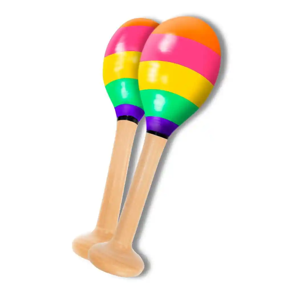 Maracas de Madera Pintada Reig Musical