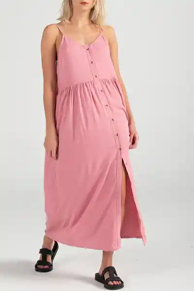 ONeill Vestido Largo Dray Stripe Rosado Talla M