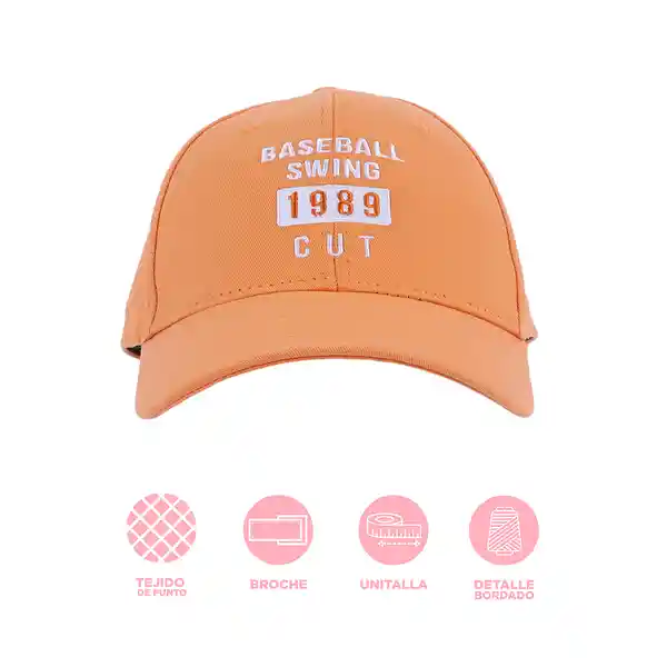 Gorra de Béisbol Serie 1989 Naranja Miniso