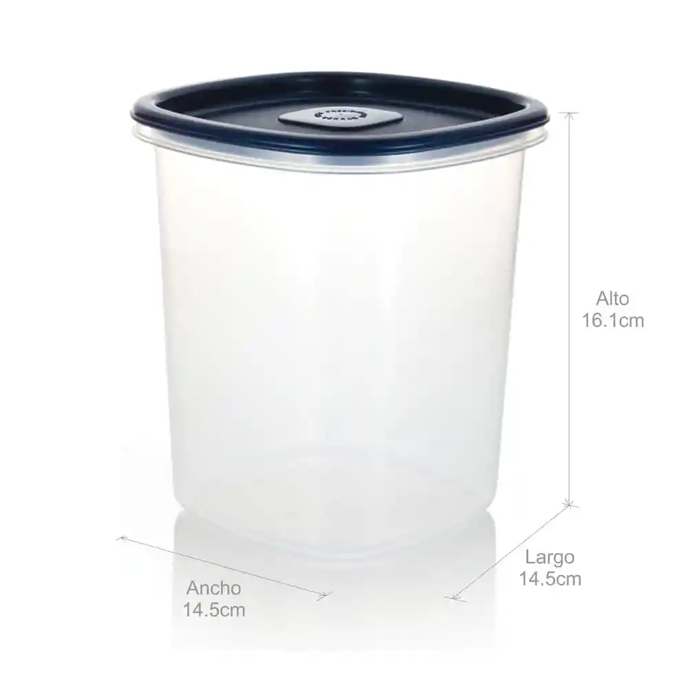 Recipiente Plastico Para Despensa Alto Azul
