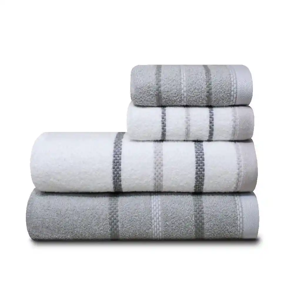 Setx4 2/40x60+2/65x130 en 350gm² Gris