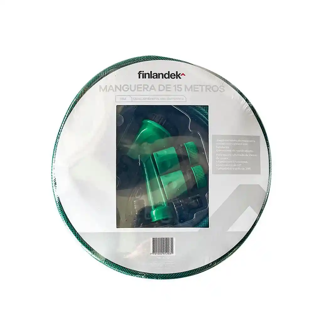 Manguera Con Pistola Finlandek Tw-4033 15 Metros