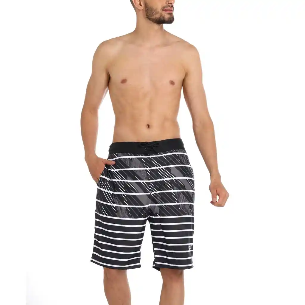 Pantaloneta Stripe Boom 22 Pulgadas Hombre Multicolor-l