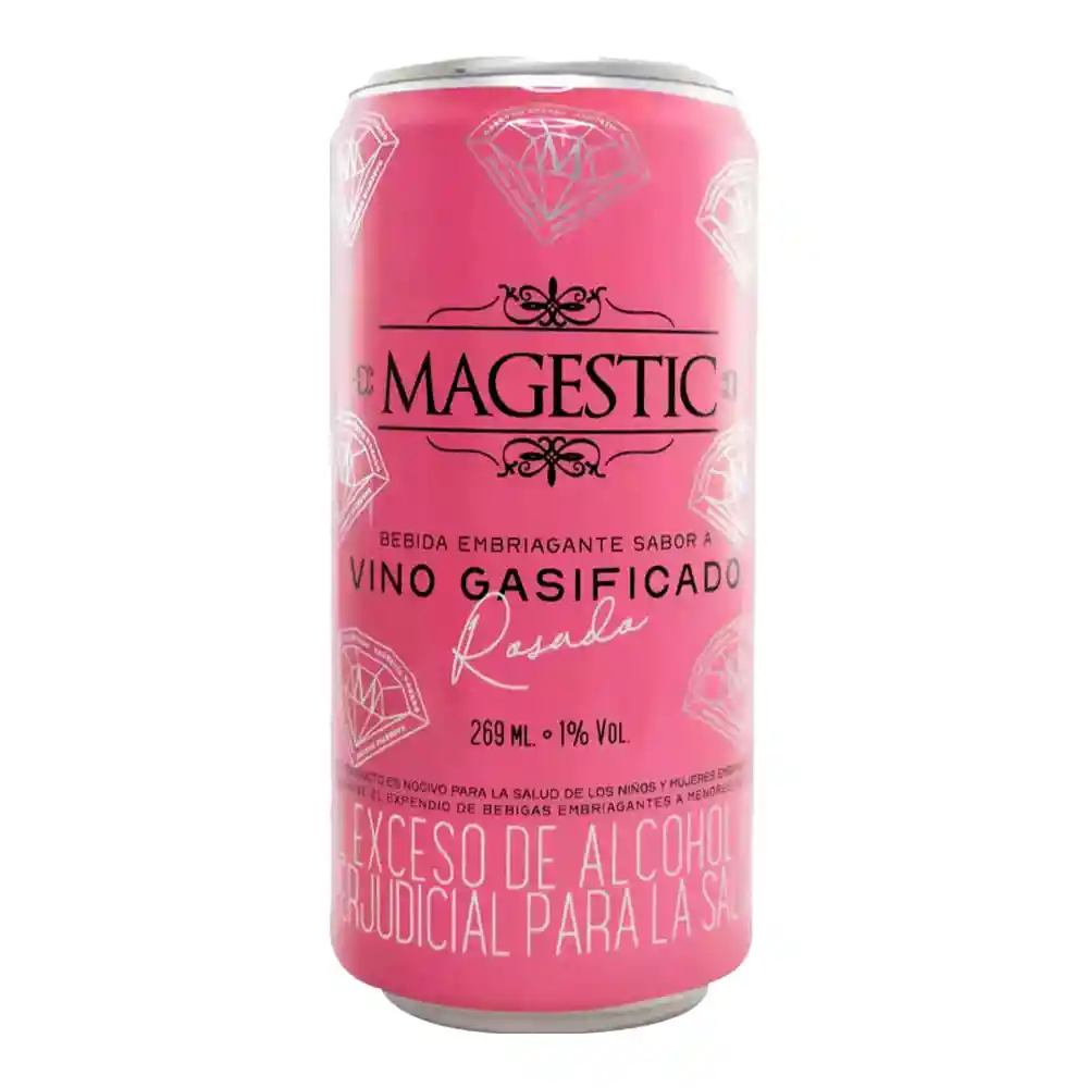 Vino Magestic Rosado Bebida Gasificada