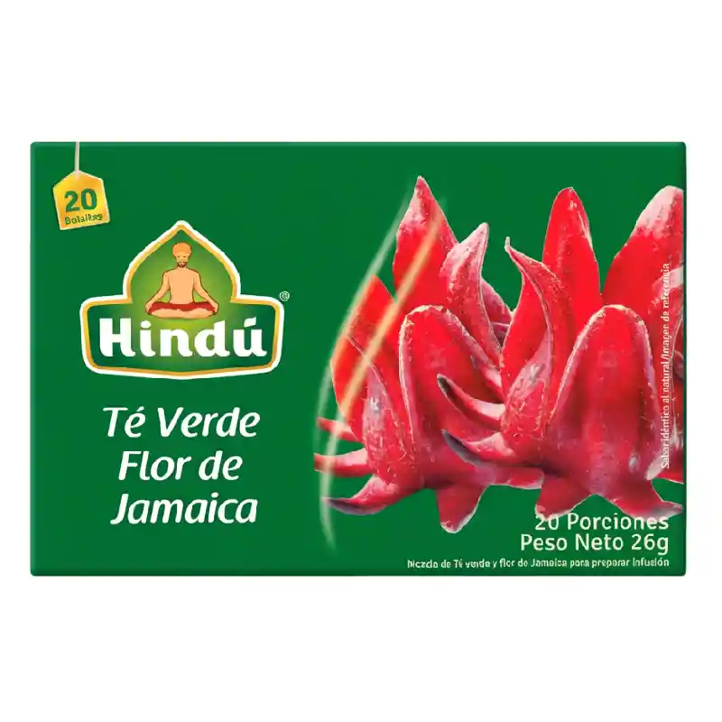 Hindu Té Verde con Flor de Jamaica