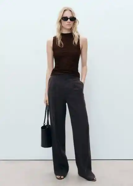 Top Acadia Chocolate Talla S Mujer Mango