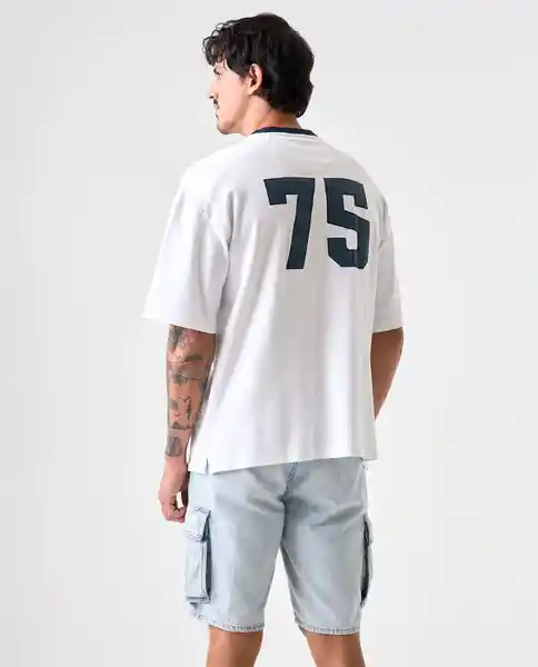 Camiseta Hombre Blanco Talla L 842G005_BLA110601 Americanino