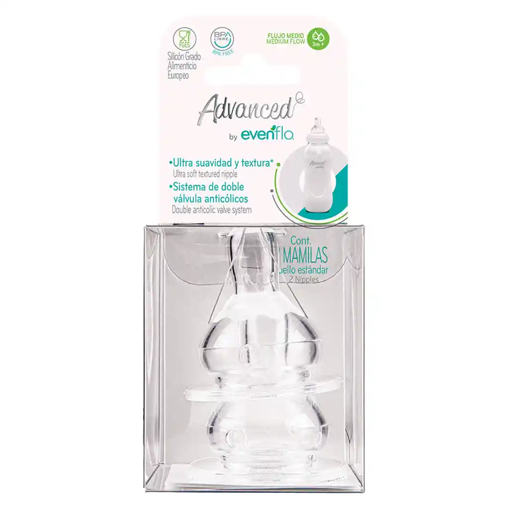 Evenflo Mamila Advanced Fm 2Pack 2114