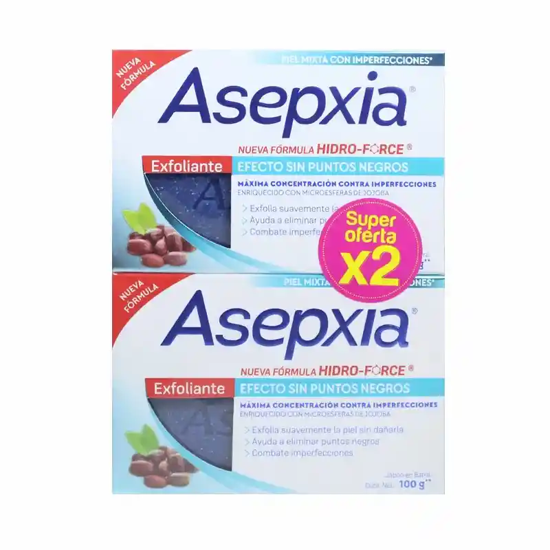 Asepxia Jabón Exfoliante para Piel Mixta con Imperfecciones