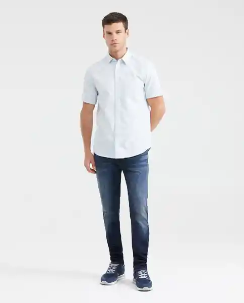 Camiseta Flame Masculino Azul Ilusión Claro XL Chevignon