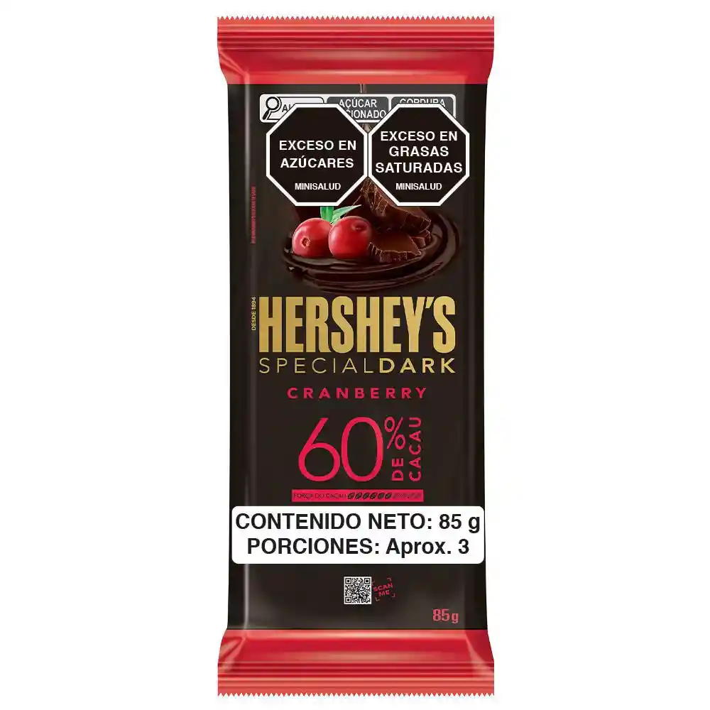 Barra de Chocolate Hersheys Cranberry (85 Gr)