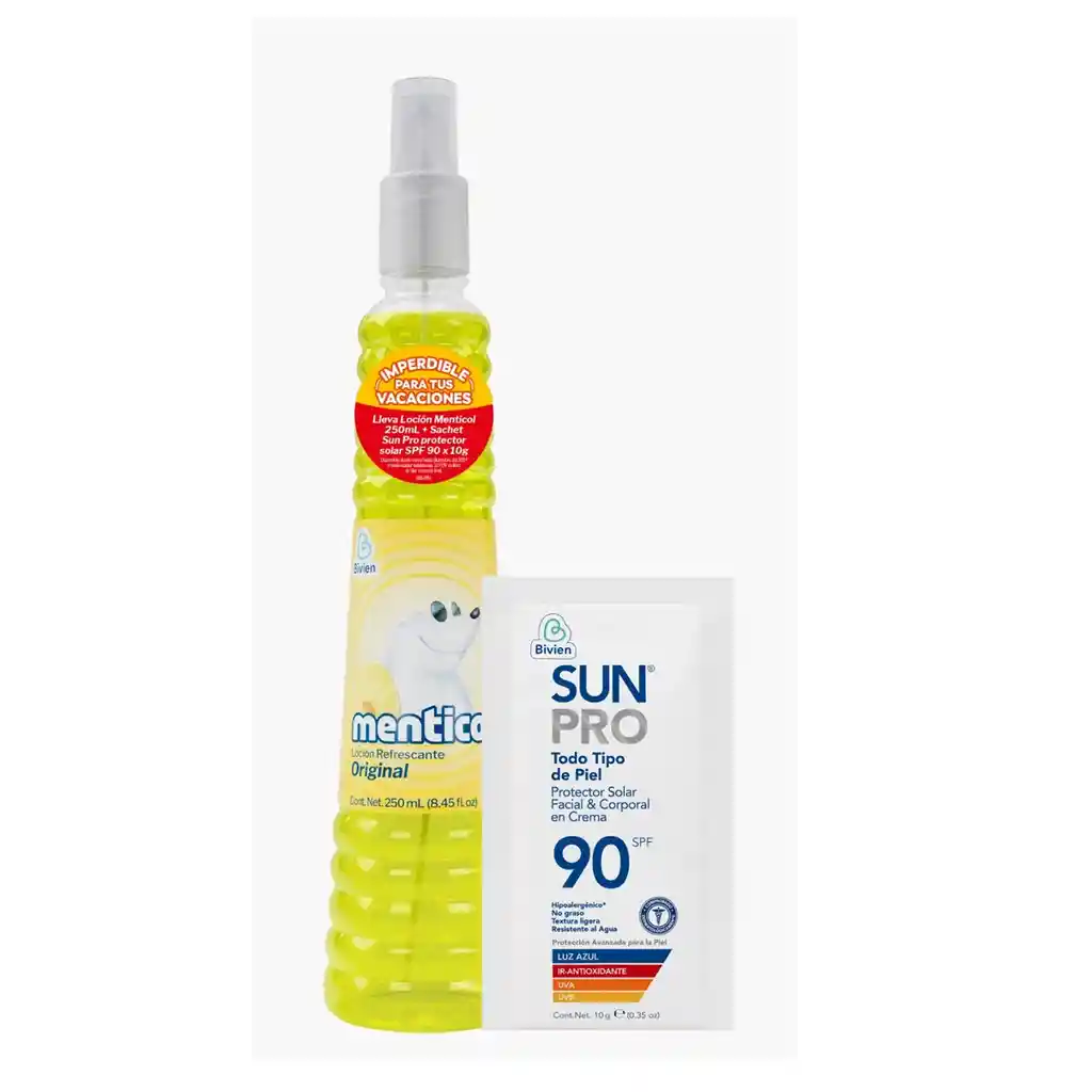 Menticol Original Frasco + Sachet Sunpro