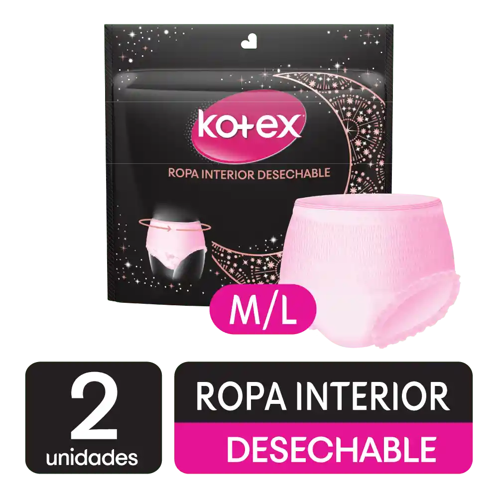 Kotex Ropa Interior Desechable Pants Talla M-L 