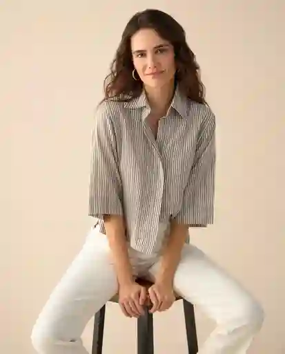 Camisa Verde Musgo Medio Talla XS 611G003 Esprit