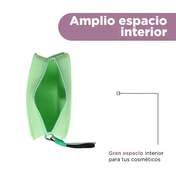Cosmetiquera Serie Chicas Súper Poderosas Verde Cuadrada Miniso