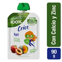 Crios Puré de Manzana Durazno y Ahuyama