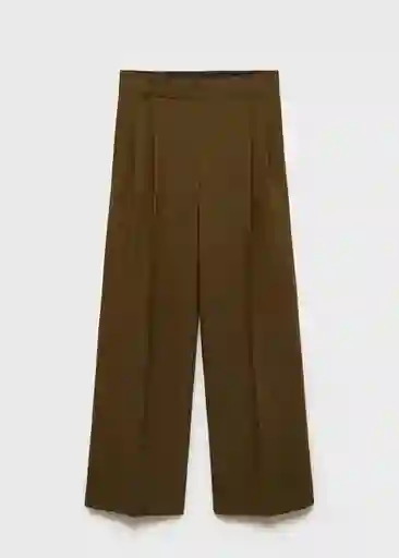 Pantalón Mili Khaki Talla 42 Mujer Mango