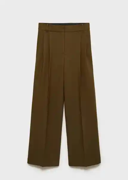 Pantalón Mili Khaki Talla 42 Mujer Mango