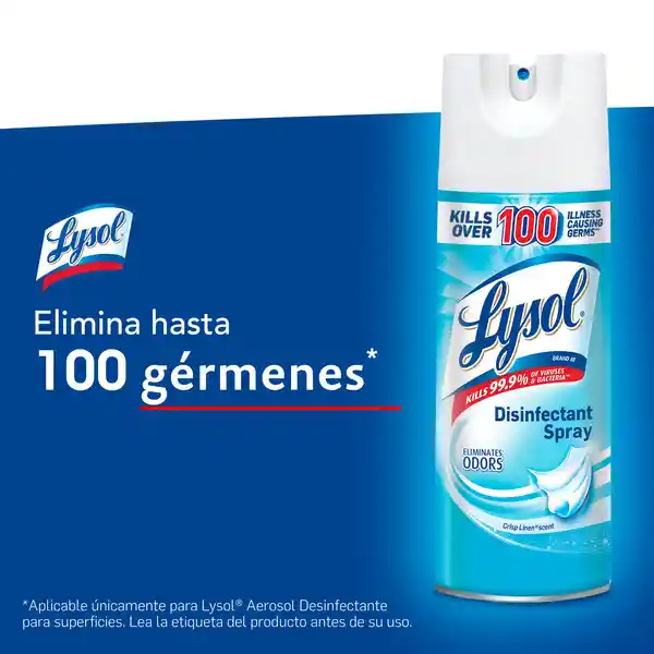 Lysol Desinfectante en Aerosol Pureza de Algodón