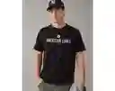 Camiseta Estampado Hombre Negra Talla X-Large American Eagle