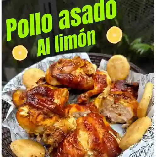 1/2 Medio Pollo Asado Al Limon