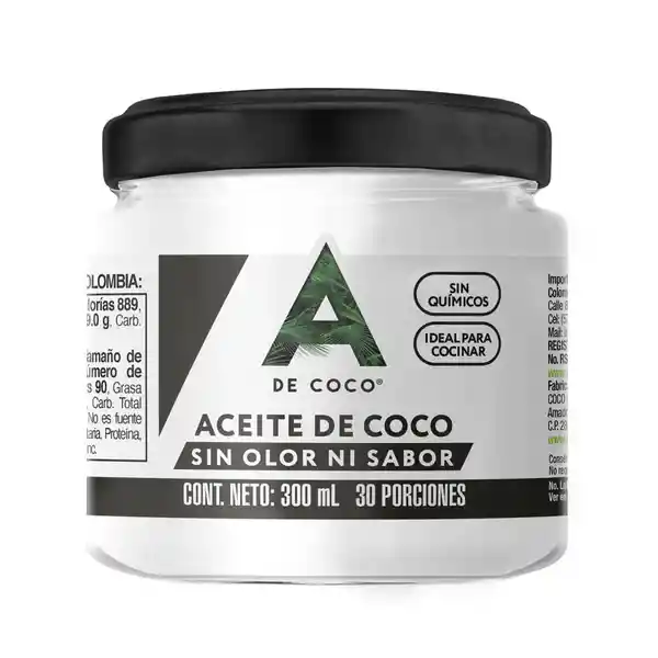 A de Coco Aceite Sin Sabor Sin Olor